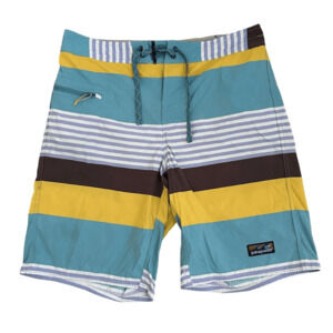 Patagonia Board Shorts Swim Trunks Size 33 Side Cargo Pocket Style# STY86543